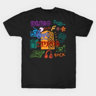 LOVE MUSIC, DISCO T-Shirt